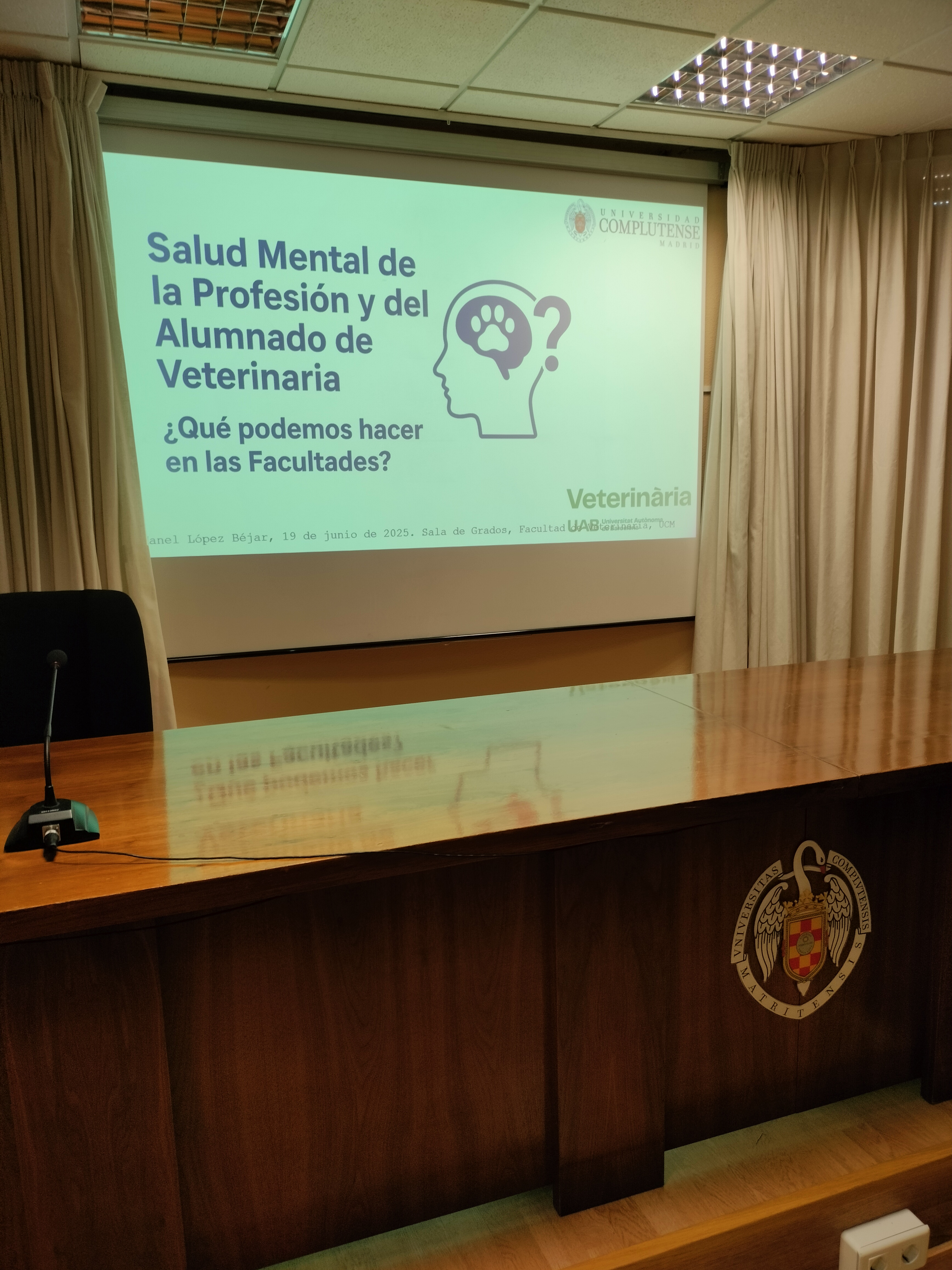 Salud Mental de la Profesión y del Alumnado de Veterinaria. ¿Qué podemos hacer en las Facultades?