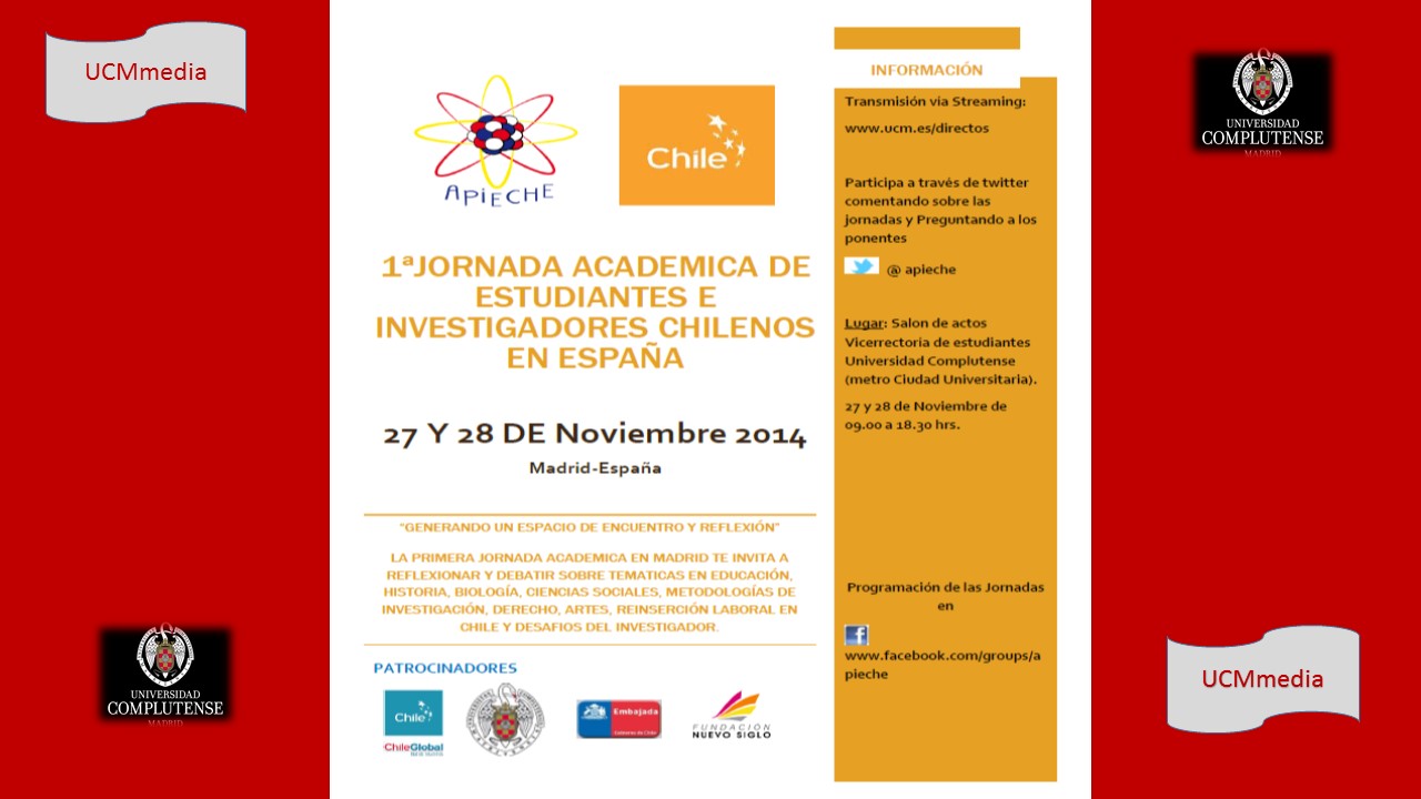 1ª Jornada Académica de Estudiantes Investigadores Chilenos en España